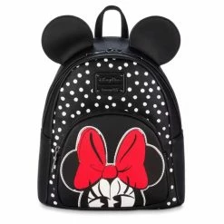 Outlet 🎉 Disney Loungefly 🎒 Backpack - Minnie Mouse Polka Dot 🛒